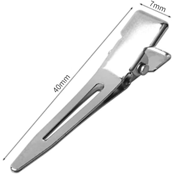 50 kpl Metalli Krokodil Hiussolki Jousi (40mm)