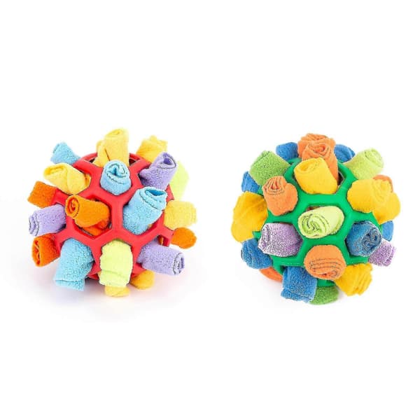 Bubble Gummiboll Hundleksak Interaktiva Hundleksaker Pussel Leksaker Snuffelboll Leksak för Husdjur
