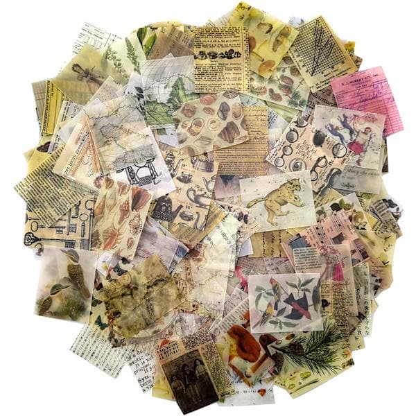366 st Vintage Scrapbooking DIY Material Pappersdekoration