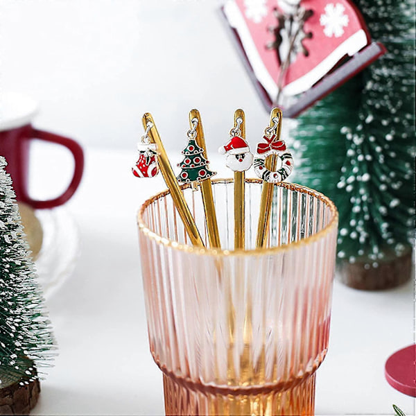 Julekaffeskjeer, Pakke med 6 Juleskjeer Jul