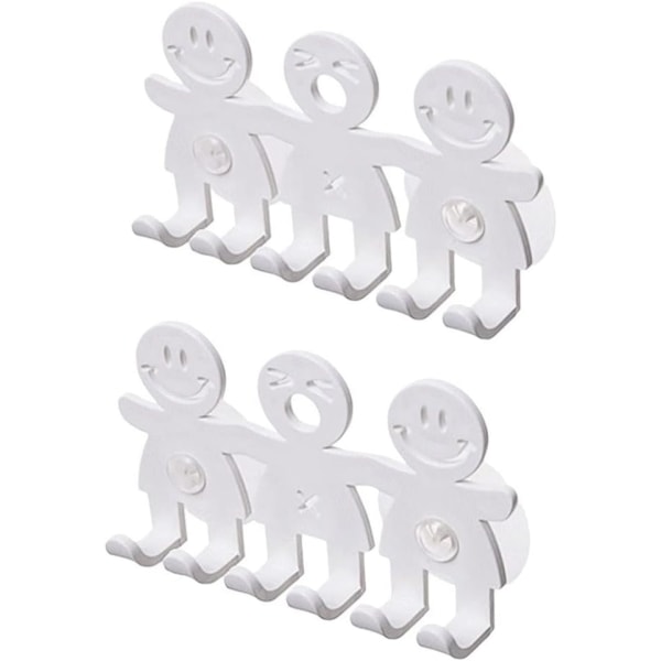 2 st söta tandborsthållare krokar badrum sugkopp tandborsthållare hushåll söt smiley ansikte tandborste sugkopp hållare krokar för badrum prylar