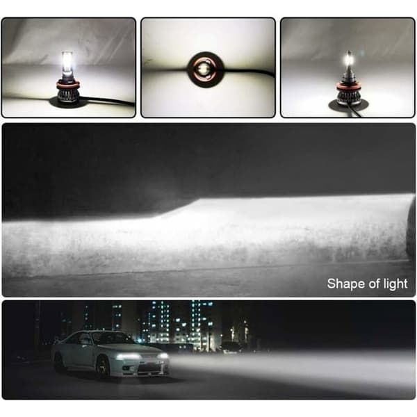 H7 Bilforlygte Mini LED Pærer Bilforlygtesæt 6000K LED Lampe 2 Stk.