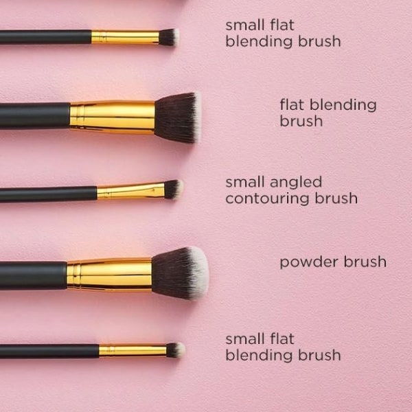 10-pack - Makeup-borsteset - Makeup-borstar 228