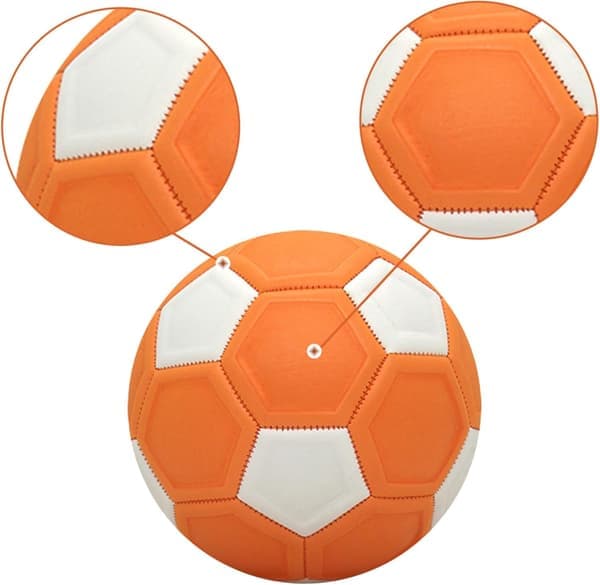 20 cm Fritidsfotboll för barn med gummifoder, med lufthål, för utomhuslek