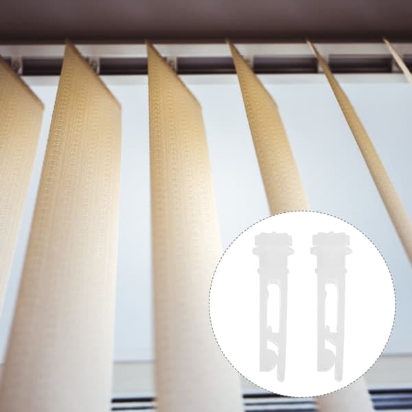 10 stk. lodrette persienner reparationsklips - hvid