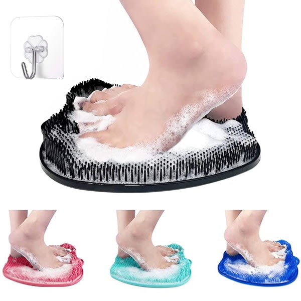 Large shower foot scrubber Shower foot brush - Cleans, exfoliates