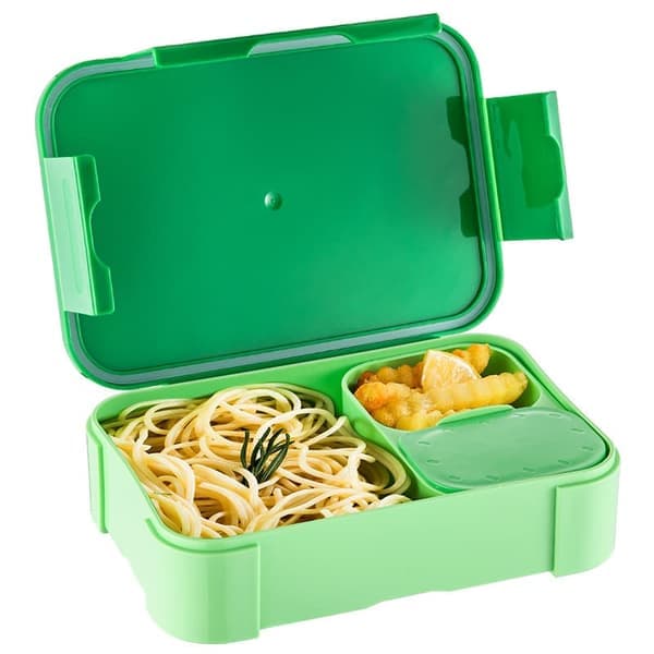Matboks for barn med rom 900ml – Lekkasjesikker Bento Matboks for jenter og gutter grønn