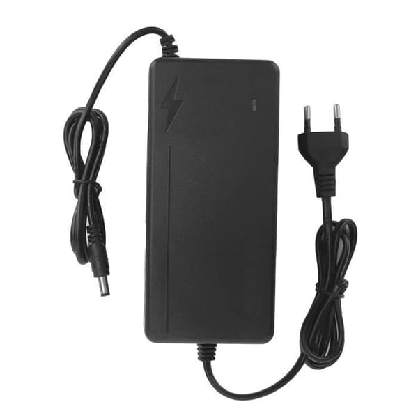 DC 54.6V/2A Strømadapter med 5.5mm Stik, Lithium Batterioplader, EU Stik 100-240V