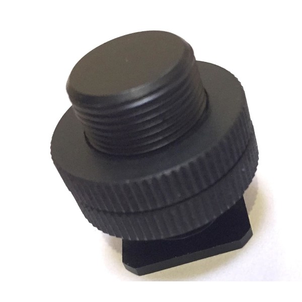 25mm höjd videokamera stativ blixtsko sätesbas 5/8 till 1/4 dubbla skruvar muttrar stöttålig klämma jordbävningssäker klämfäste Connect-or adapter