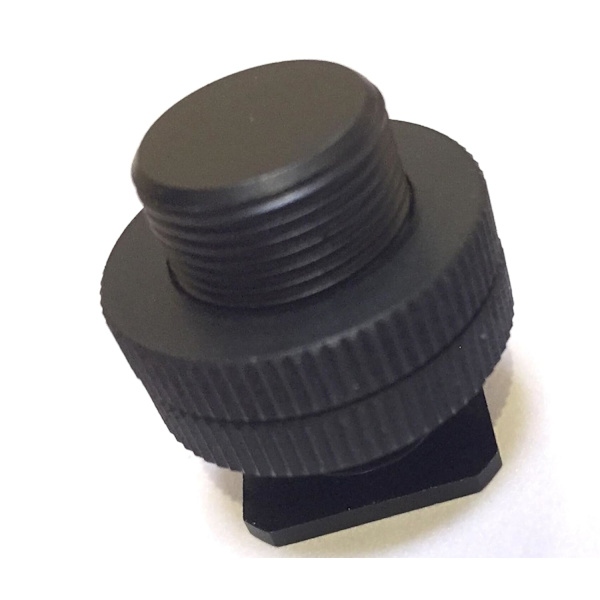 25mm højde videokamera stativ hot shoe sæde base 5/8 til 1/4 dobbelt skruer møtrikker stødsikker klemme jordskælsikker klemme forbindelse Connect-or adapter