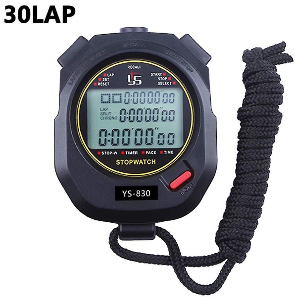 Stoppur Pro Timer 3 Rå 10/30/100 Varv Split Minne
