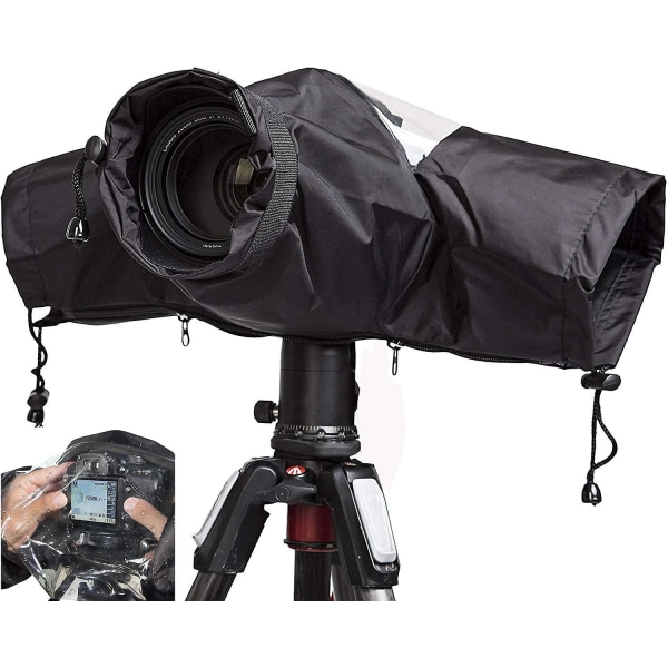 Vattentätt cover Professionellt mjukt svart kameraregnskydd för alla Dslr Slr-kameror