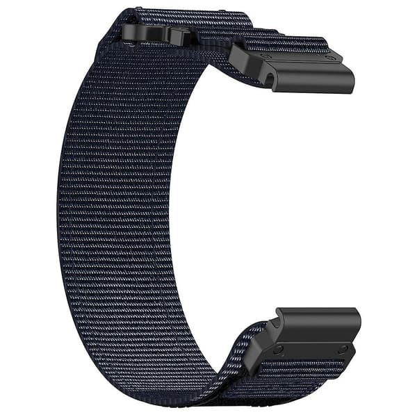 For Garmin Fenix 7X/7X Pro/Instinct 2X/QuickFit 26mm Nylon Sticker Håndleddsstropp - Blå