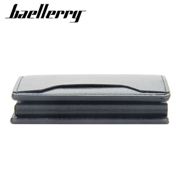 Herr Slim Plånbok PU Läder ID-kortshållare RFID Anti-stöld Smart Plånbok Aluminiumlegering Kreditkortshållare Mini Handväska för Kvinnor Light grey