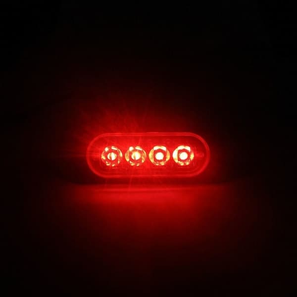 4 stk. Strobe blinkende advarselslys GUL 4 stk. 4 stk. Gul Blue