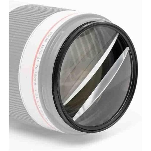 Prisme spesialeffekter filter (dobbel halvmåne/dobbel delt prisme) Kamerafilter tilbehør Fotografi rekvisitter (farge: 58 mm)