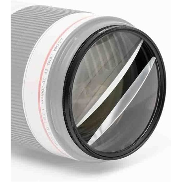 Prisme Spesialeffekter Filter (Dobbel Halvmåne/Dobbel Split Prisme) Kamerafilter Tilbehør Fotografering Rekvisita (Farge: 58mm)