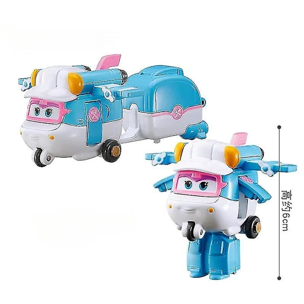 Super Wings Action Figures 2\" Mini Muuntavat Lentävät Robotti Jett Dizzy Dino Muuntumismalli Leikkikalut Lapsille Lahjoiksi Nuo