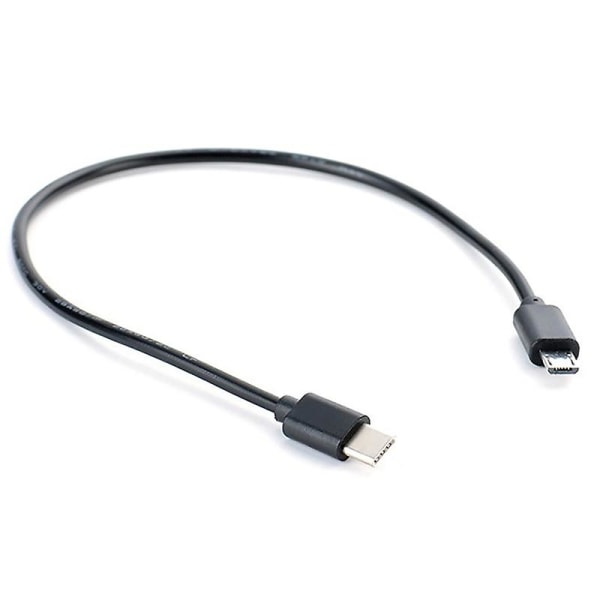 Typ C USB-C till mikro USB -kabel Micro B USB typ C-kabel hane till hane Datakabel 30CM