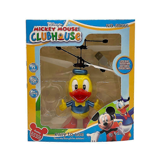 Leksak Induktionsflygplan Flygande Helikopter Snabbdrönare Leksaker BLÅ COD KK5555-Bra Old Duck