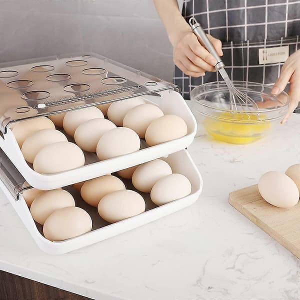 Eggoppbevaringsbeholder Automatisk Rullende Eggorganisator