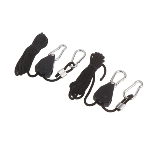 2 stk. 1/8\" Justerbar Grolys Ratchet Reb Hanger Til Grolys Sort One Size