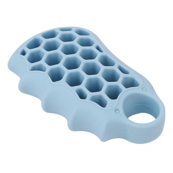 Håndgrebsstyrkeforstærker Portabel Silikon Blød Elastisk Ergonomisk Fingertræner Grebsstyrke Træner Lyseblå 30LB