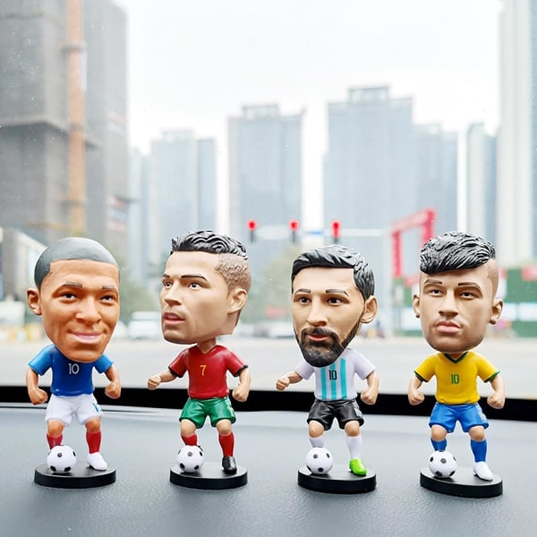 Stjerneornament, actionfigurer, miniatyrmodellleketøy, dukkestatue for fotballentusiaster, skrivebordsdekorasjon-A