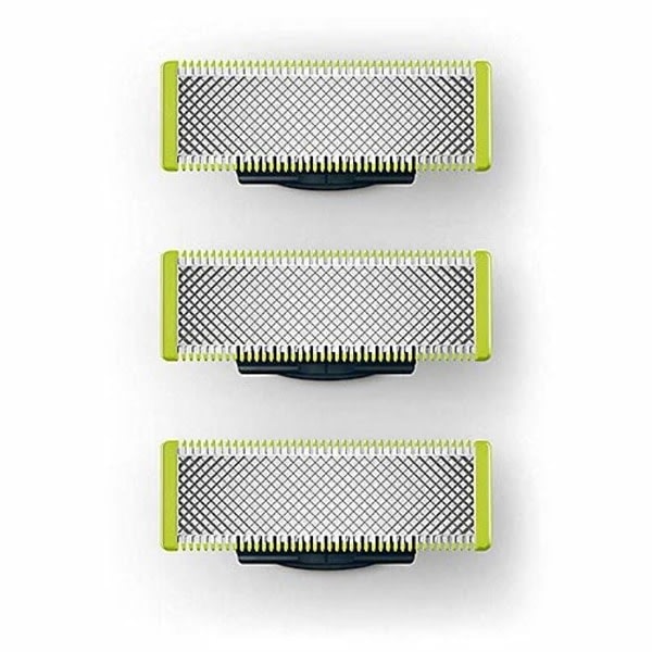 Kolmen pakkauksen partakoneen terät, jotka ovat yhteensopivat miesten Philips Oneblade Replacement One Blade Pro -terien kanssa (mallit QP25XX QP26XX QP65XX)