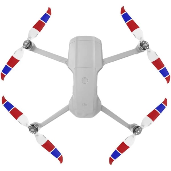 Air 2S -potkuri Hiljainen potkuri Taitettava 7238F -potkuri DJI Mavic Air 2/Air 2S drone (punainen sininen valkoinen 4 kpl)