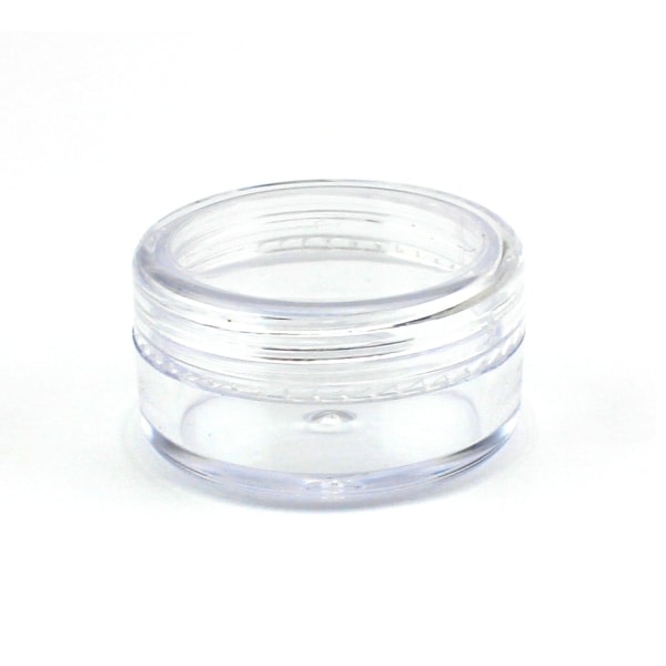 5 opbevaringskrukker 10ml Transparent