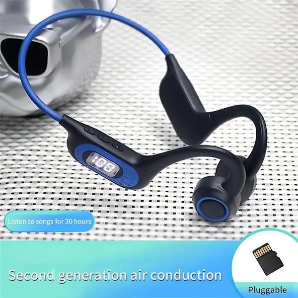 2024 Luujohtokuulokkeet Langaton Bluetooth Vedenpitävä Urheilukuulokkeet Melunvaimennus Kuulokkeet Black