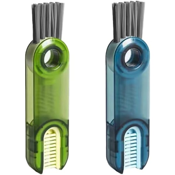 3-in-1 Cup Lid Crevice Cleaning Brush, 2 Pcs Multifunctional Cleaning Brush, Lid Detail Brush, Portable Bottle Cleaning Brush