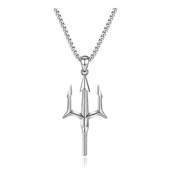Mode Niche Trident-formet Vedhæng Sweater Kæde Ins Valentinsdag Gave