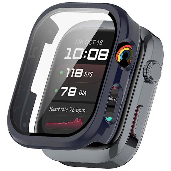 Skydd för Huawei Watch D2 - Hård PC-fodral med härdat glas - Blå Multicolor Blue