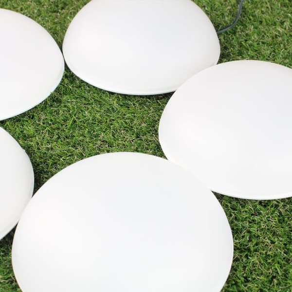 Plantbar Hagekrans - Halvkuler - 5 Solcellelyskjeder med Gule Lys - IP44 Resistent - Lengde 4m