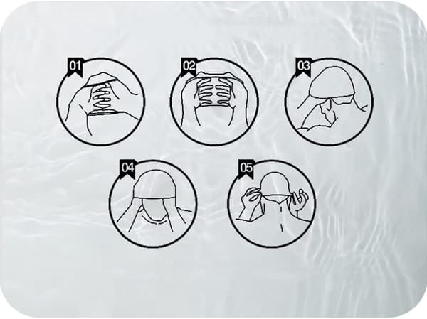 Badehette Unisex Svømmehette Vanntett Svømmehatt Silikon Badehette Svømmehette Beskyttelse Badehette for Barn Gutter Jenter