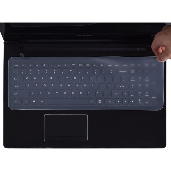 Universalt silikontastaturdekselbeskytterskinn for 15,6" 16" 16,1" 16,4" 17" 17,3" bærbar PC med numerisk tastatur, anti-støv vanntett tastatur