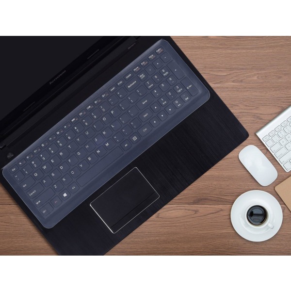 Universalt silikontastaturdekselbeskytterskinn for 15,6" 16" 16,1" 16,4" 17" 17,3" bærbar PC med numerisk tastatur, anti-støv vanntett tastatur