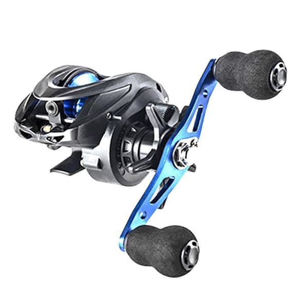 Spinnehjul Glatte Kraftfulde Letvægts Baitcast Tackle Tilbehør Blue Left Hand Style