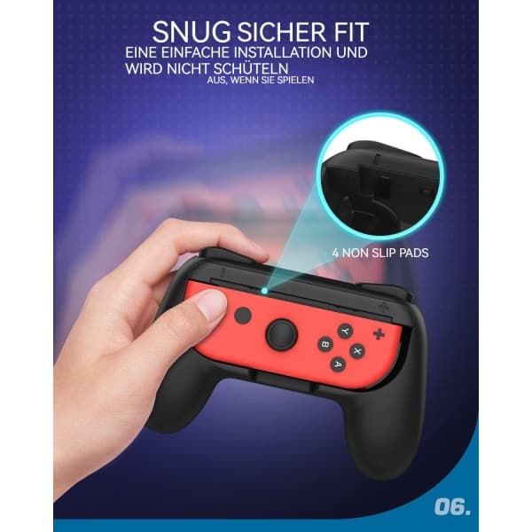 Kompatibel med Nintendo Switch JoyCon Grip Bracket Spillkontroll