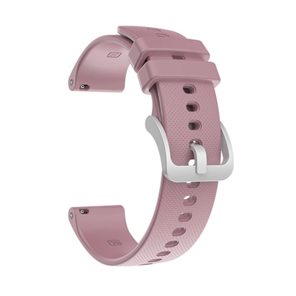 Urremme 20mm/22mm Rutete Myk Silikon Urremme Håndleddsreim Erstatning for Garmin Venu SQ/Venu/Vivoactive 3 4/Forerunner 245 Pink 22 mm