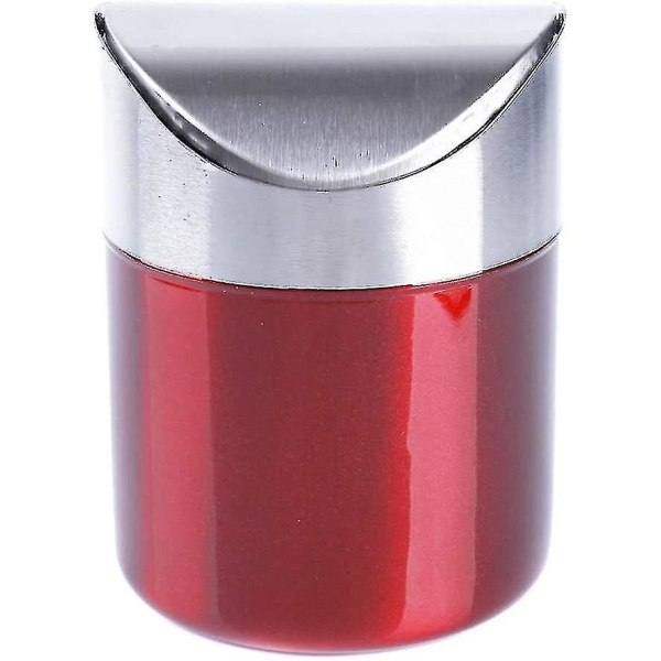 Wabjtam ruostumattomasta teräksestä valmistettu mini CAN kierrettävällä kannella, 1 kpl, punainen