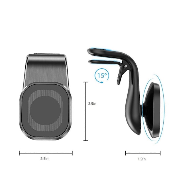 Magneettinen Imuauto Matkapuhelinteline Navigointi Auton Tuuletusaukko Matkapuhelinteline S304