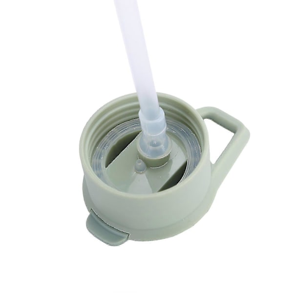 Lasinen vesipullo pillillä ja kantokahvalla, juomisaikamerkinnöillä ja pillillä, 700 ml