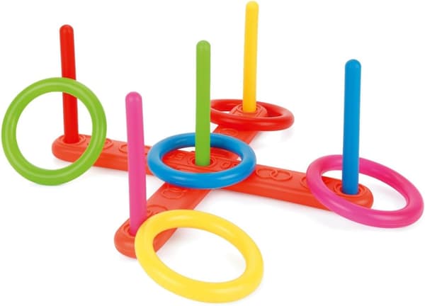 Quoits sæt, plastik ringkastspil til børn, udendørs spilsæt til børn og voksne