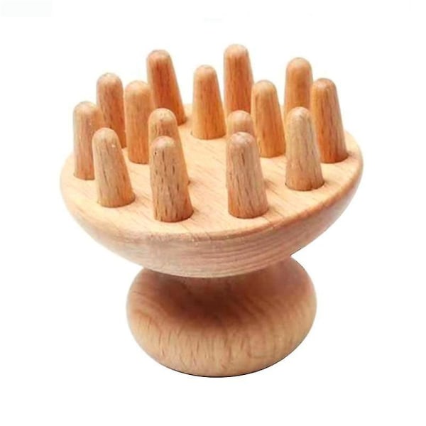 Wood Mushroom Shape Massage Tool Massager Anti Cellulite Fascia Massage För Helkroppsmuskler Hög kvalitet