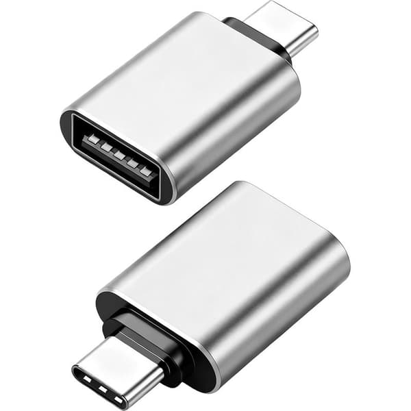 2-pakning USB-C hann til USB-A 3.2-adapter, 10 Gbps hastighet, kompatibel med iPad, iMac, MacBook Pro/Air, Thunderbolt 4 og andre enheter