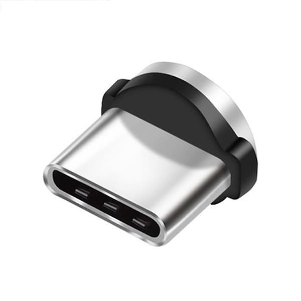 10 stk/sett Rund magnetisk kabelplugg Type-c plugger Hurtiglading Telefonmagnet Laderplugg