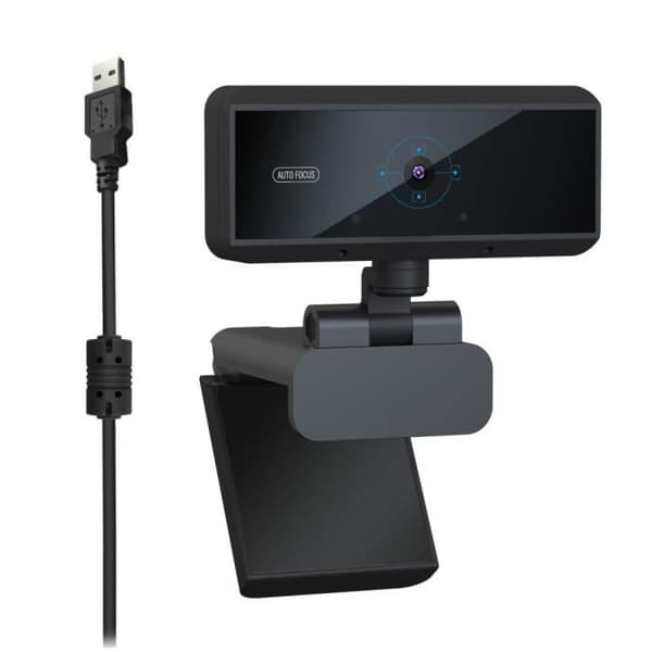 Computer Kamera med Autofokus, HD 1080P, Indbygget Støjreducerende Mikrofon, PC Webcam